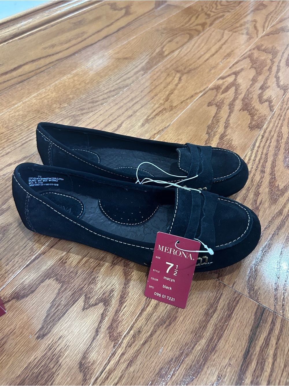 Target Merona Black Suede Penny Loafers - Women's